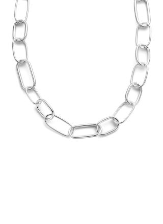 Collier Oval Office van zilver Lengte: 40-45 cm